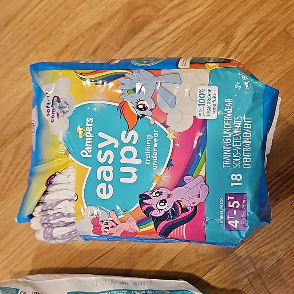 Pampers Easy Ups Girls' My Little Pony Training Underwear diapers 4T-5T